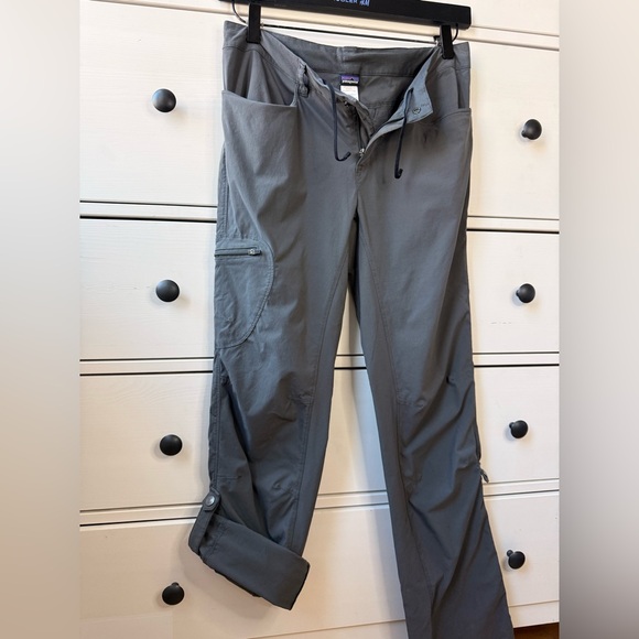 Patagonia Women’s Size 8/S Gray Hiking Cargo Pants Roll Tab Outdoor Trail - Picture 11 of 17